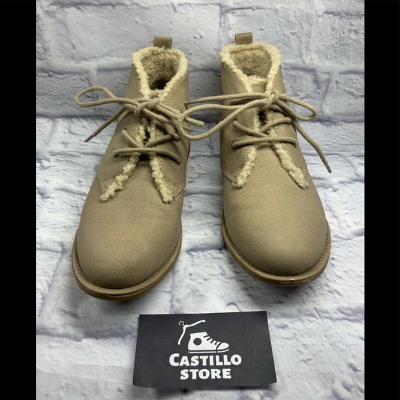 New Sonoma ankle Suede Boots snow 7.5 - Picture 3 of 6